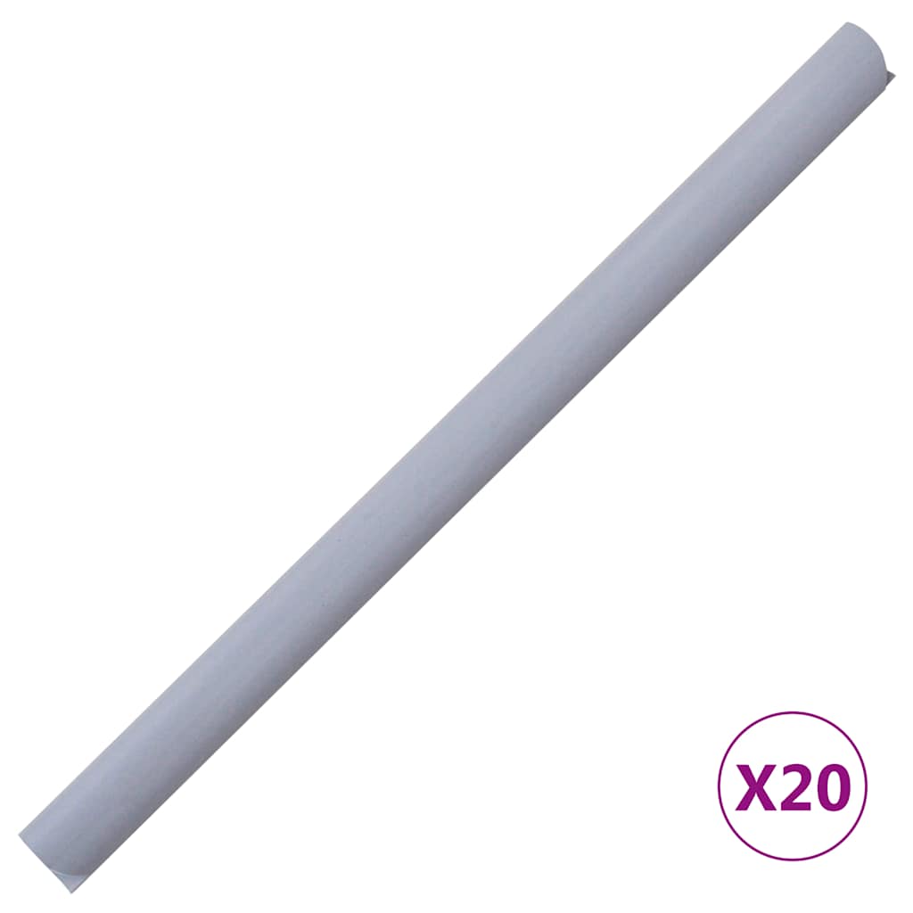 vidaXL Osłona na ogrodzenie ogrodowe, PVC, 35x0,19 m, jasnoszara, mat