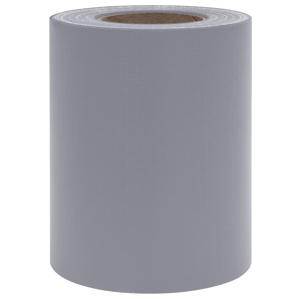 vidaXL Osłony na ogrodzenie, 4 szt., PVC, 35x0,19 m, jasnoszare, mat