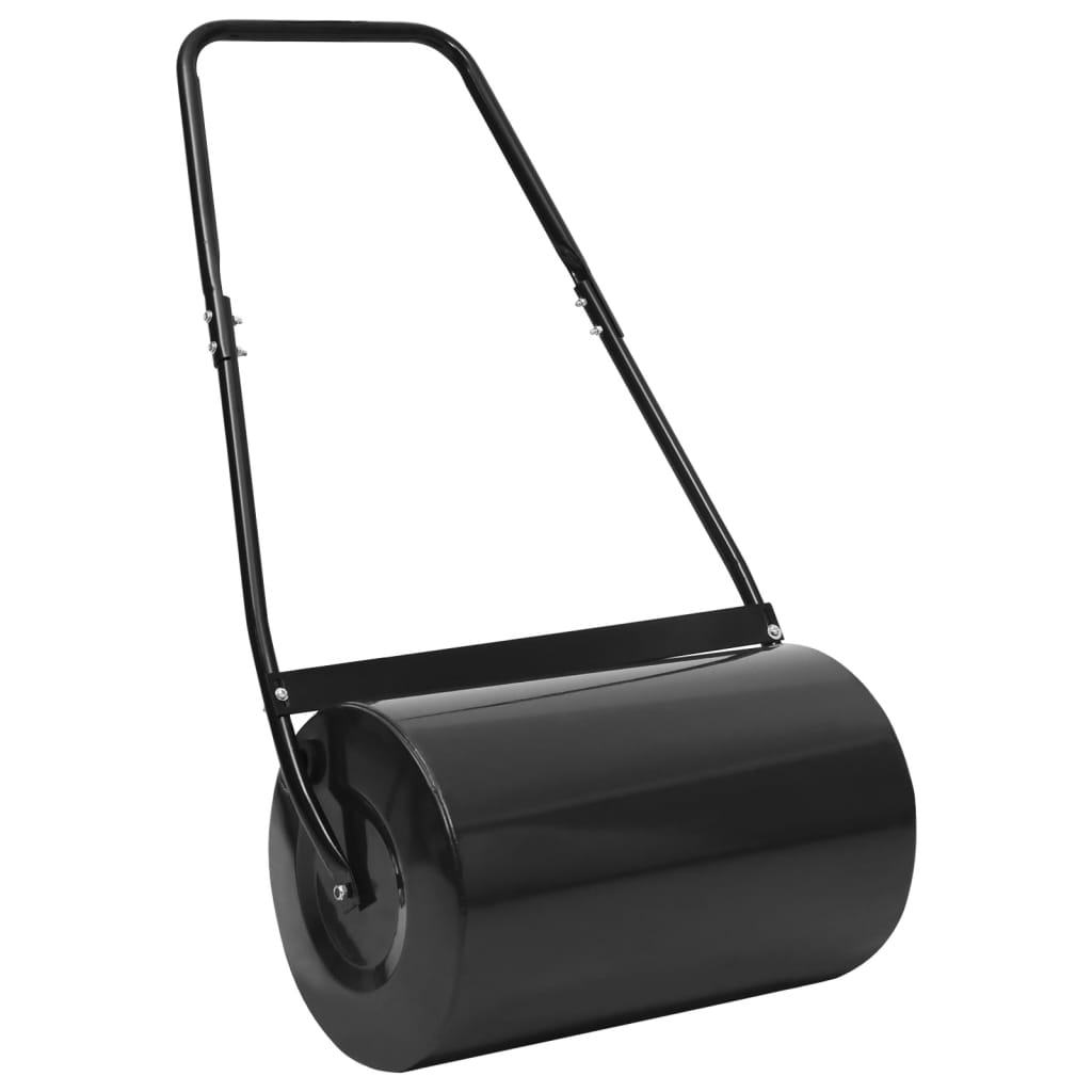 vidaXL Walec do trawnika, czarny, 63 cm, 50 L