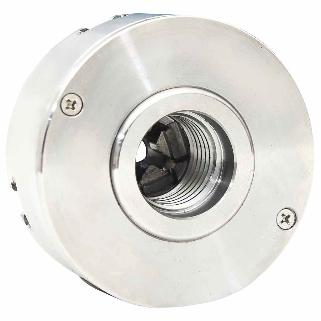 vidaXL Uchwyt tokarski, 4 szczęki, złącze M33, stal, srebrny, 96 mm