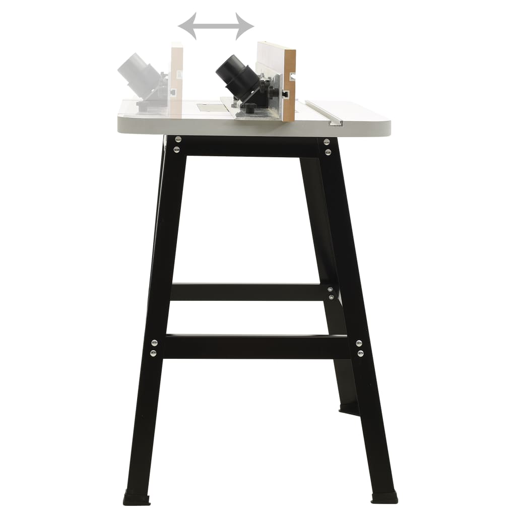 vidaXL Stół do frezarki, stal i MDF, 81x61x88 cm