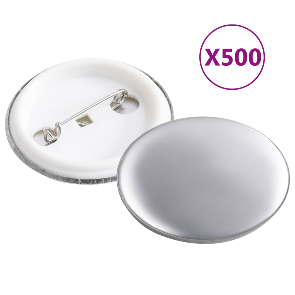 vidaXL Maszynka do przypinek i 500 szt. przypinek, 37 mm