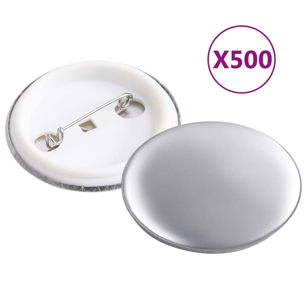 vidaXL Maszynka do przypinek i 500 szt. przypinek, 37 mm, obrotowa
