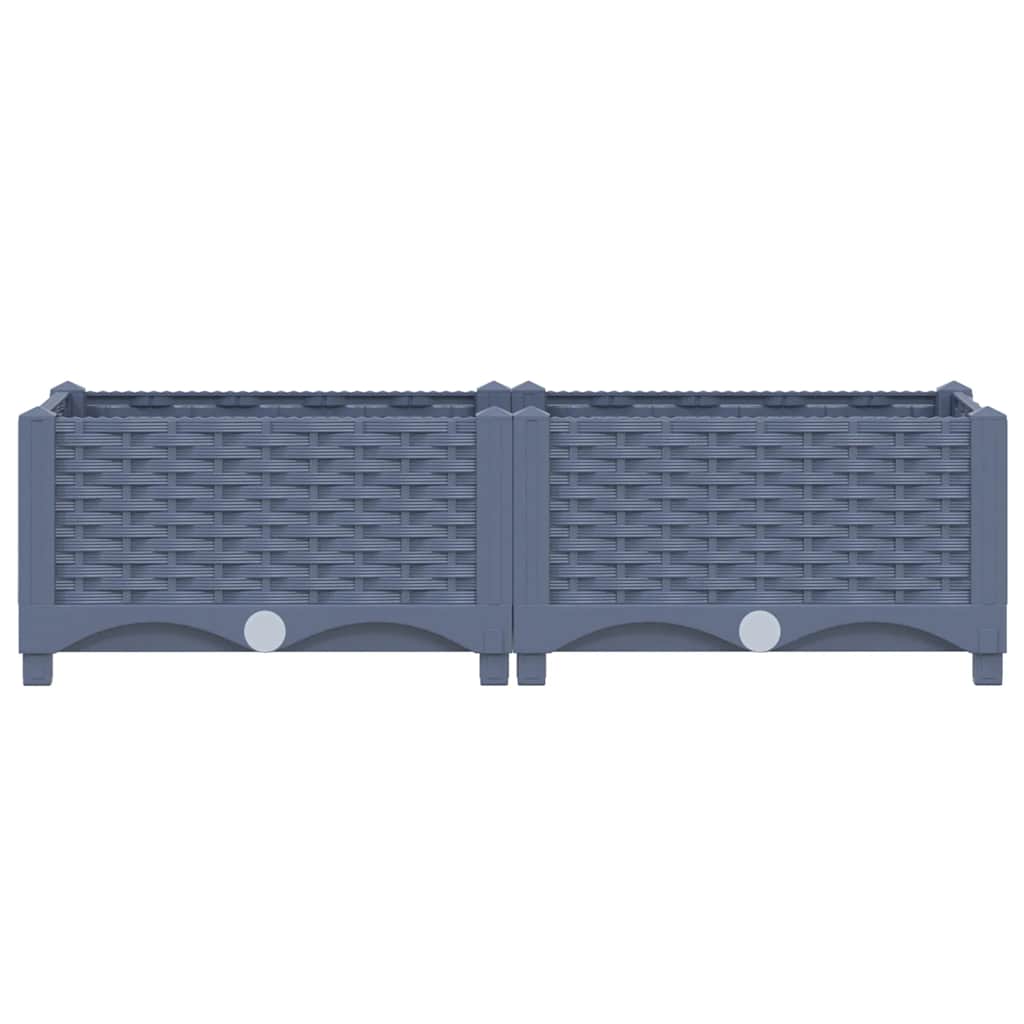 vidaXL Donica do podniesionej rabaty, 80x40x23 cm, polipropylen