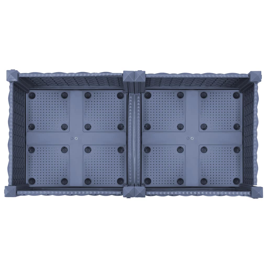 vidaXL Donica do podniesionej rabaty, 80x40x23 cm, polipropylen