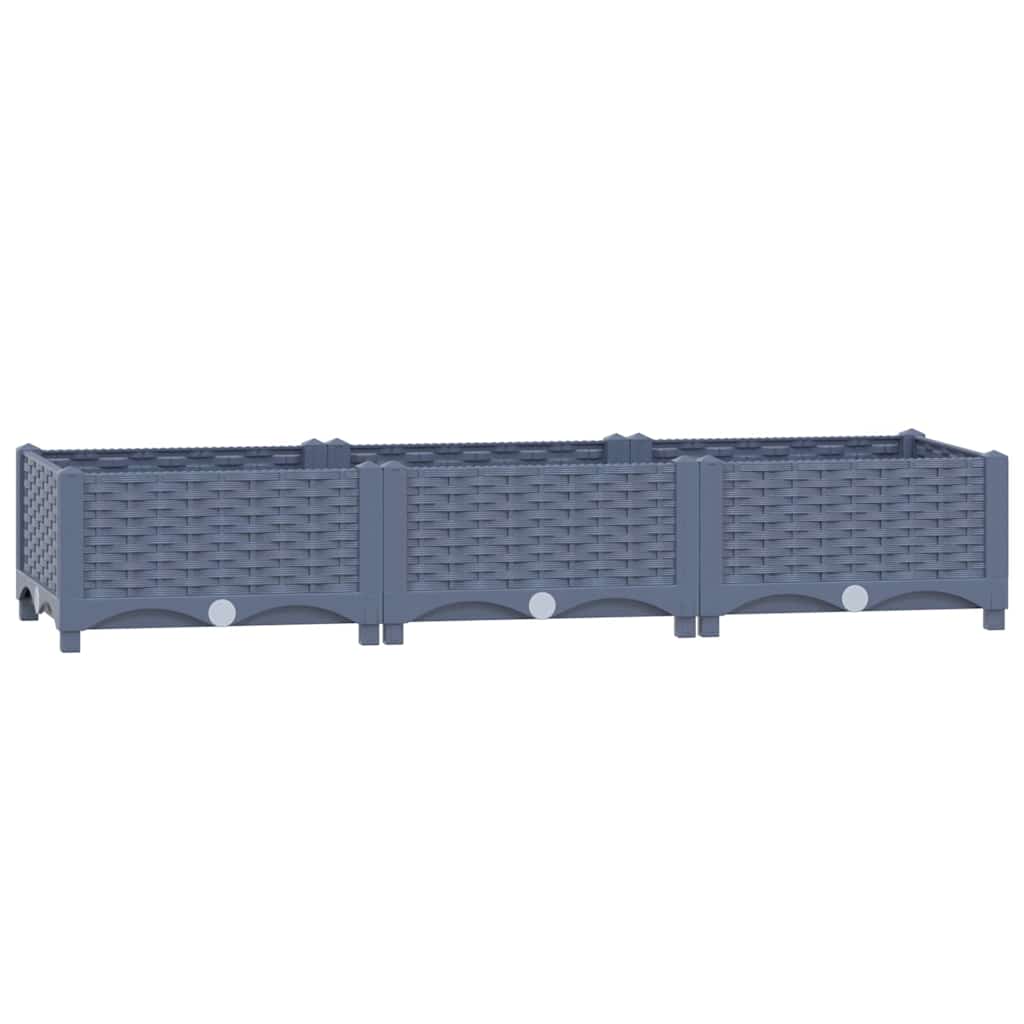 vidaXL Donica do podniesionej rabaty, 120x40x23 cm, polipropylen