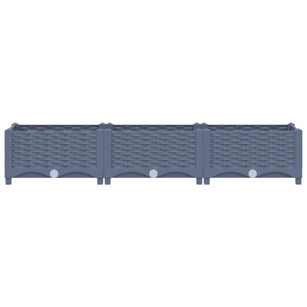 vidaXL Donica do podniesionej rabaty, 120x40x23 cm, polipropylen