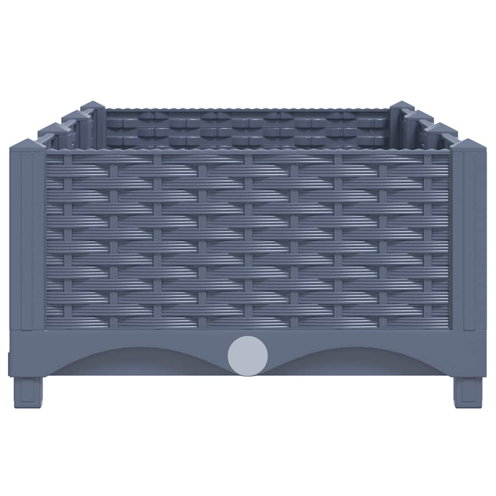 vidaXL Donica do podniesionej rabaty, 120x40x23 cm, polipropylen