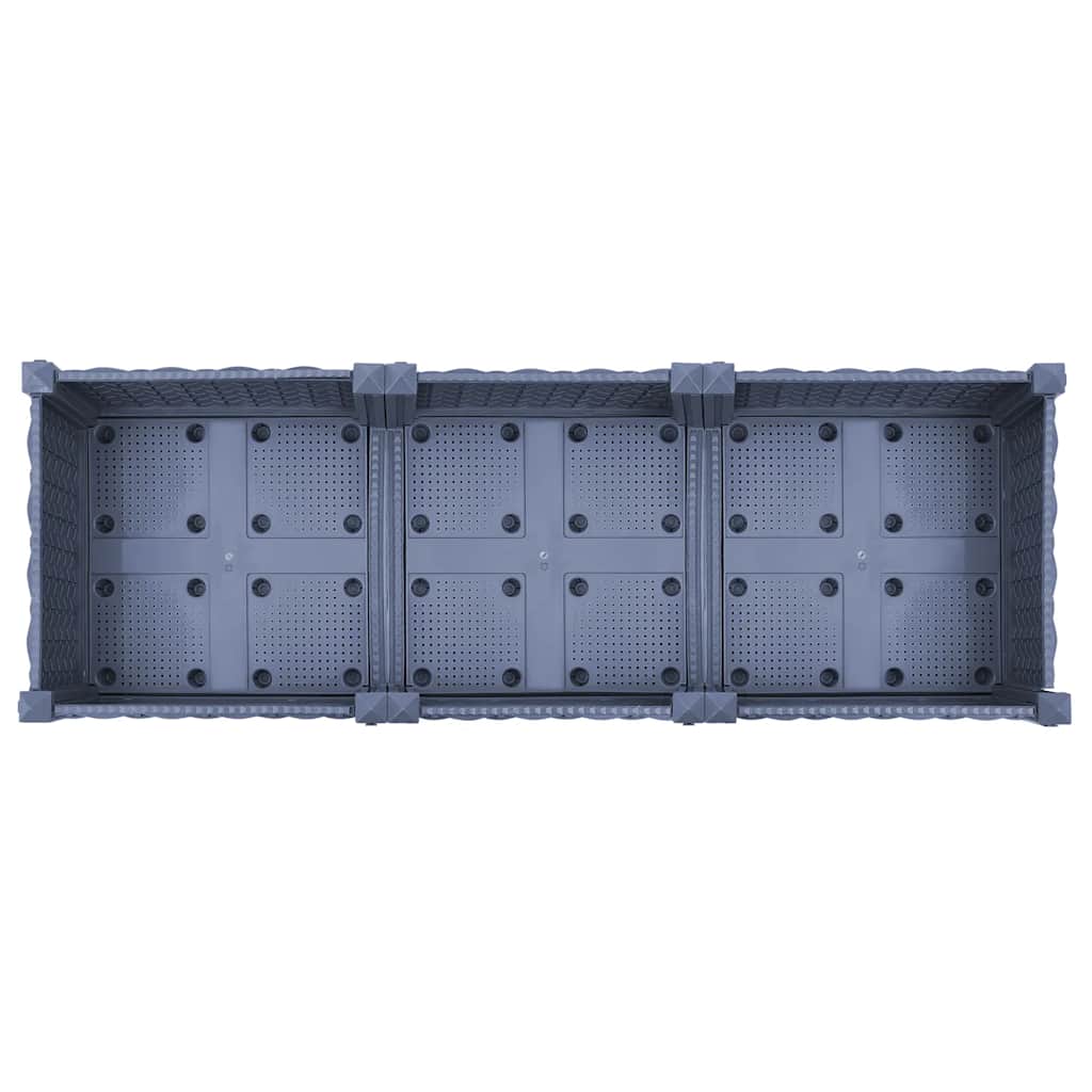 vidaXL Donica do podniesionej rabaty, 120x40x23 cm, polipropylen