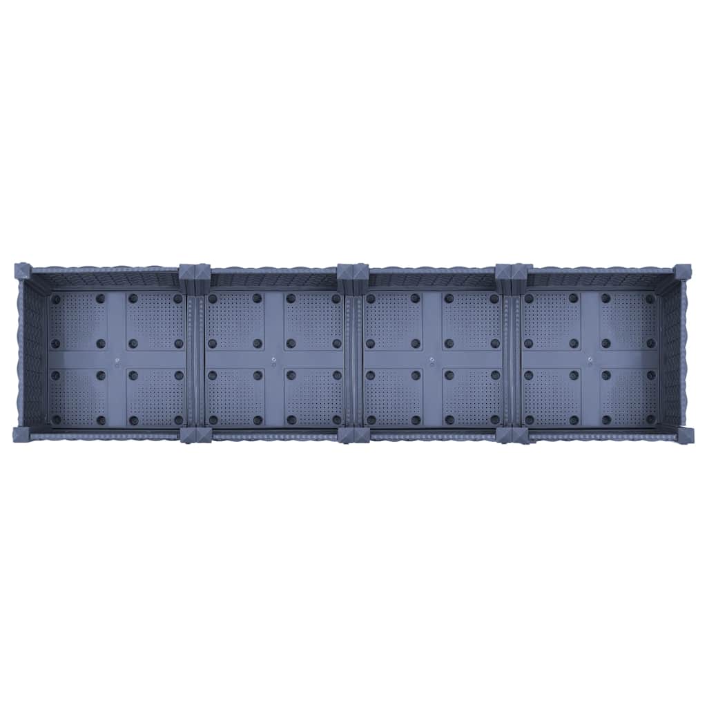 vidaXL Donica do podniesionej rabaty, 160x40x23 cm, polipropylen