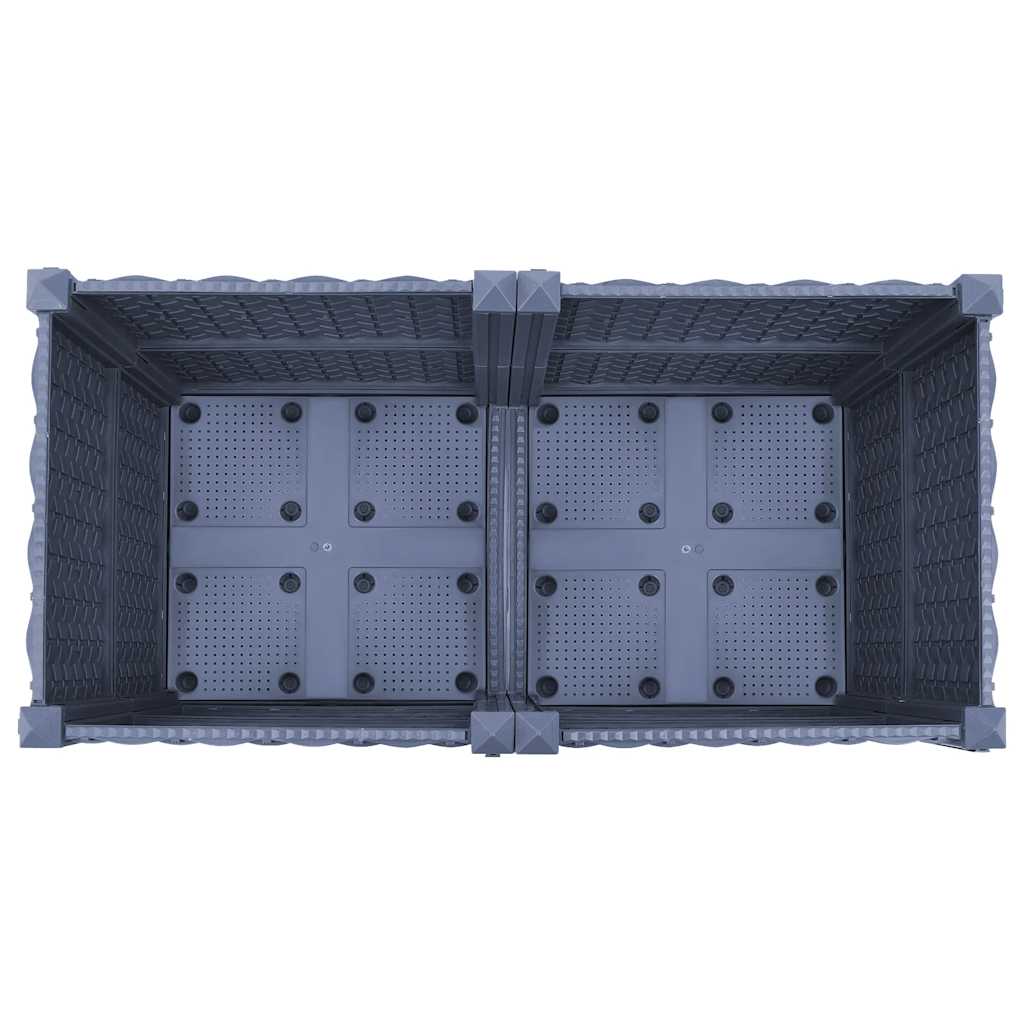 vidaXL Donica do podniesionej rabaty, 80x40x38 cm, polipropylen