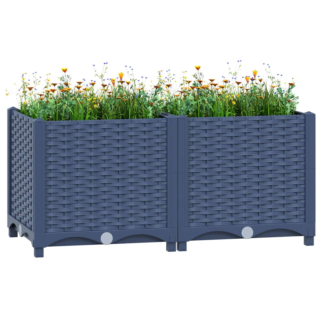 vidaXL Donica do podniesionej rabaty, 80x40x38 cm, polipropylen