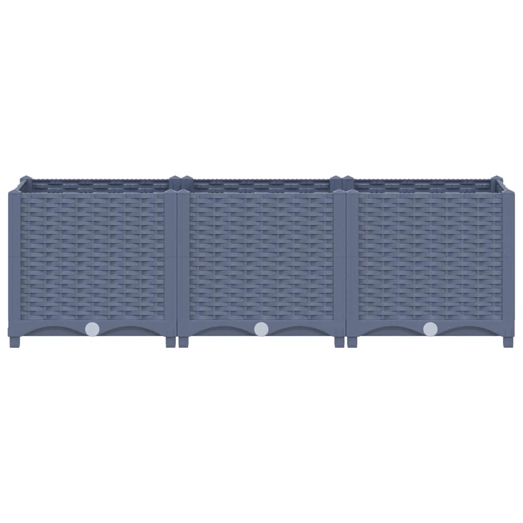vidaXL Donica do podniesionej rabaty, 120x40x38 cm, polipropylen