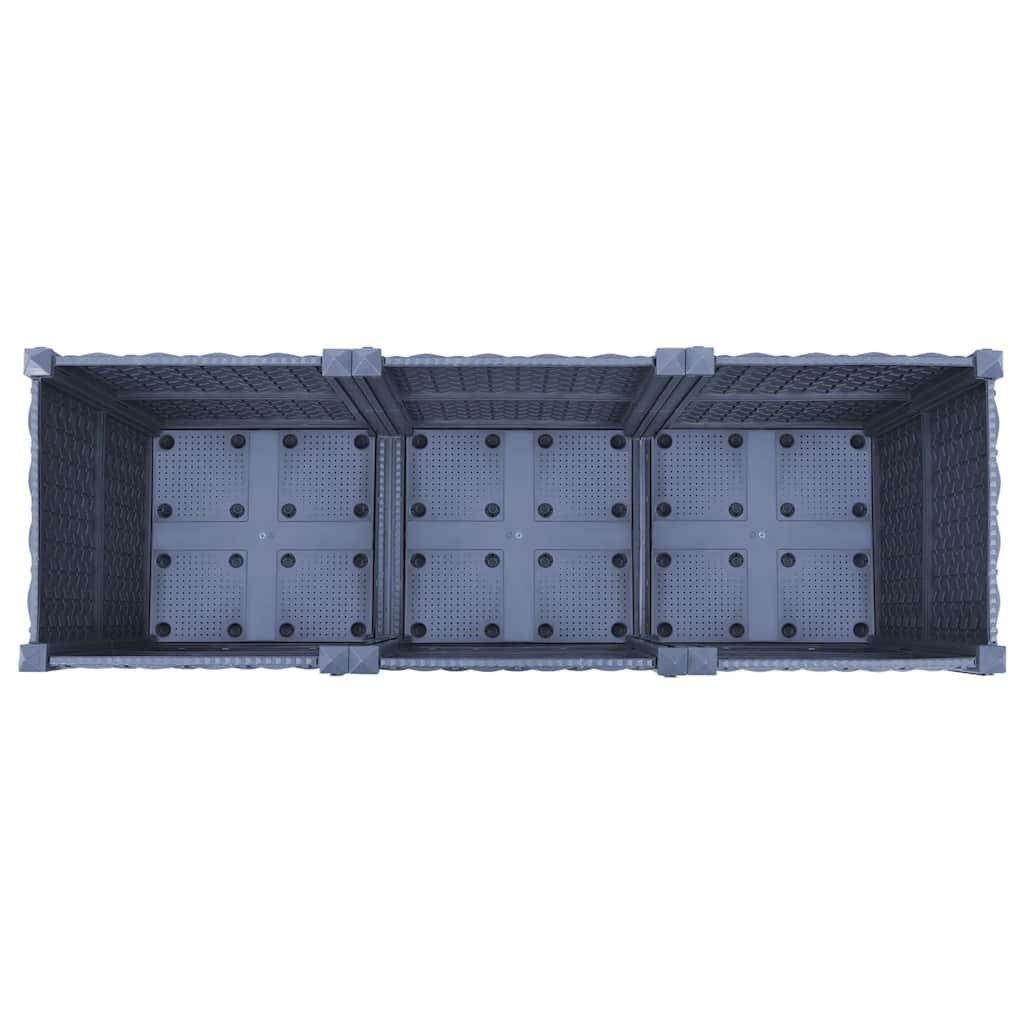 vidaXL Donica do podniesionej rabaty, 120x40x38 cm, polipropylen