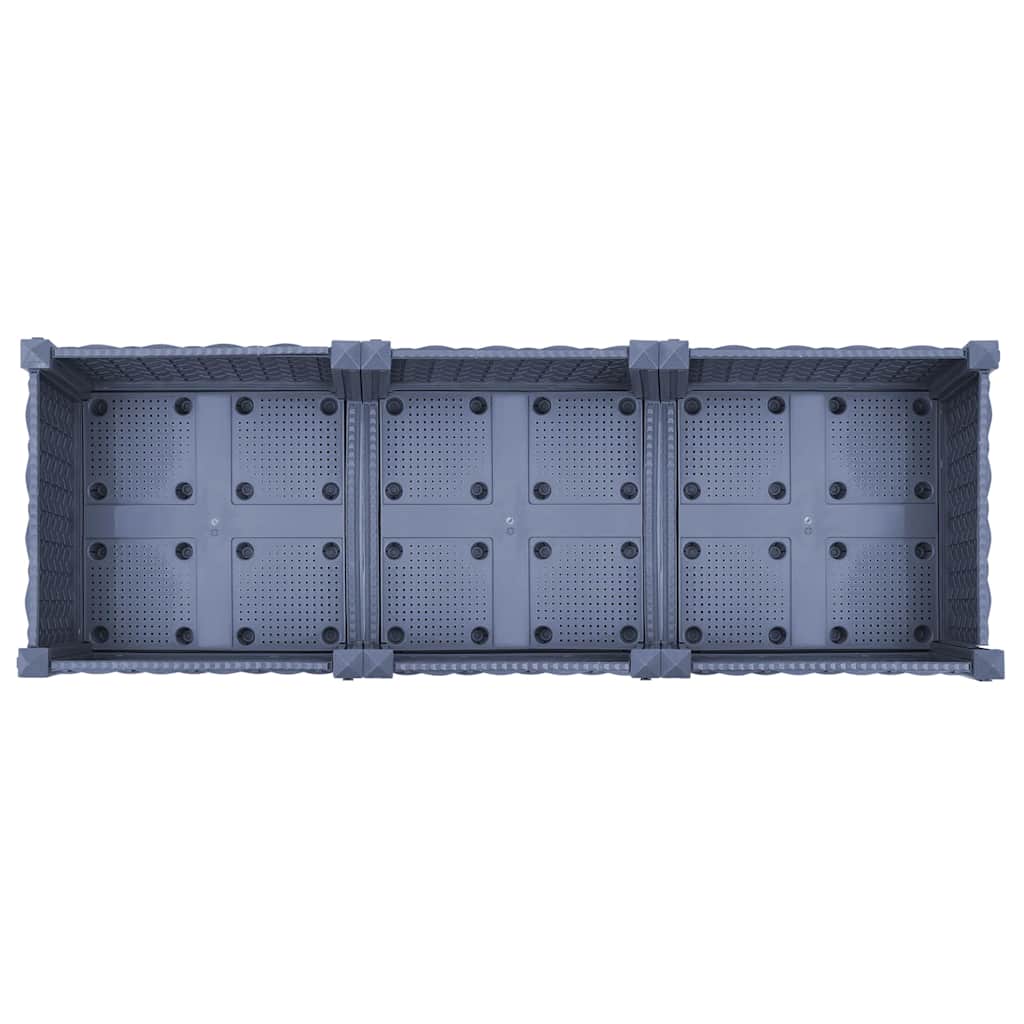 vidaXL Donica do podniesionej rabaty, 120x40x71 cm, polipropylen