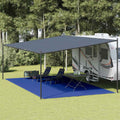 vidaXL Wykładzina do namiotu, 400x700 cm, niebieska, HDPE