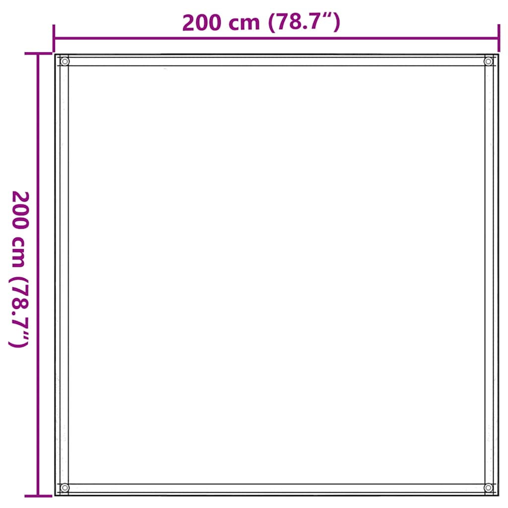 vidaXL Wykładzina do namiotu, 200 x 200 cm, beżowa