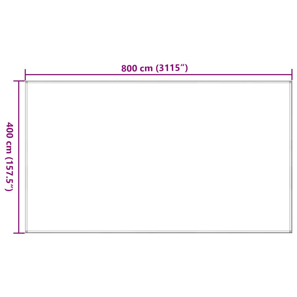 vidaXL Wykładzina do namiotu, 400 x 800 cm, brązowa, HDPE