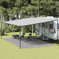 vidaXL Wykładzina do namiotu, antracytowo-biała, 400x600 cm, HDPE