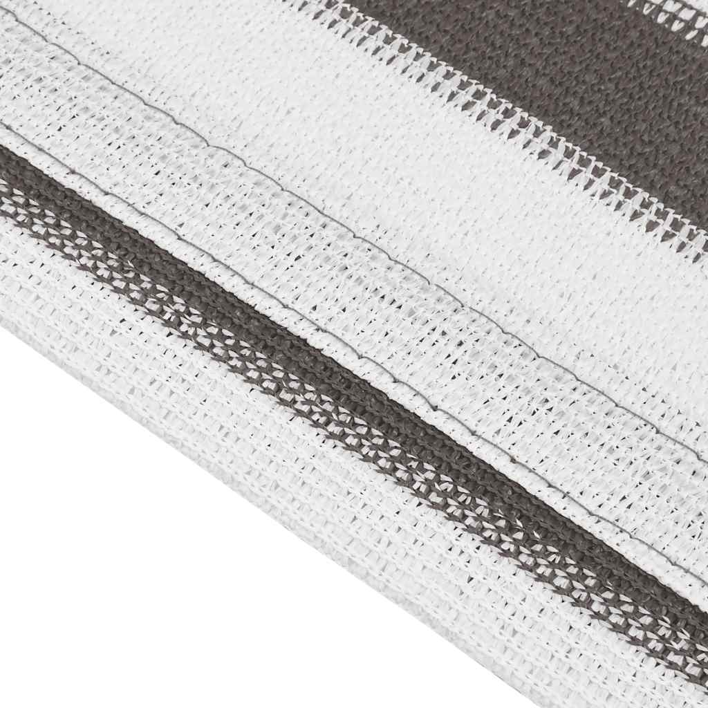 vidaXL Wykładzina do namiotu, antracytowo-biała, 400x800 cm, HDPE