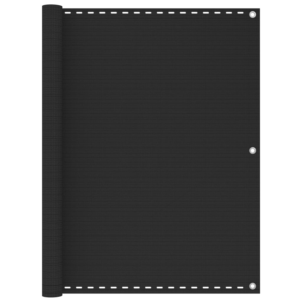 vidaXL Parawan balkonowy, antracytowy, 120x300 cm, HDPE