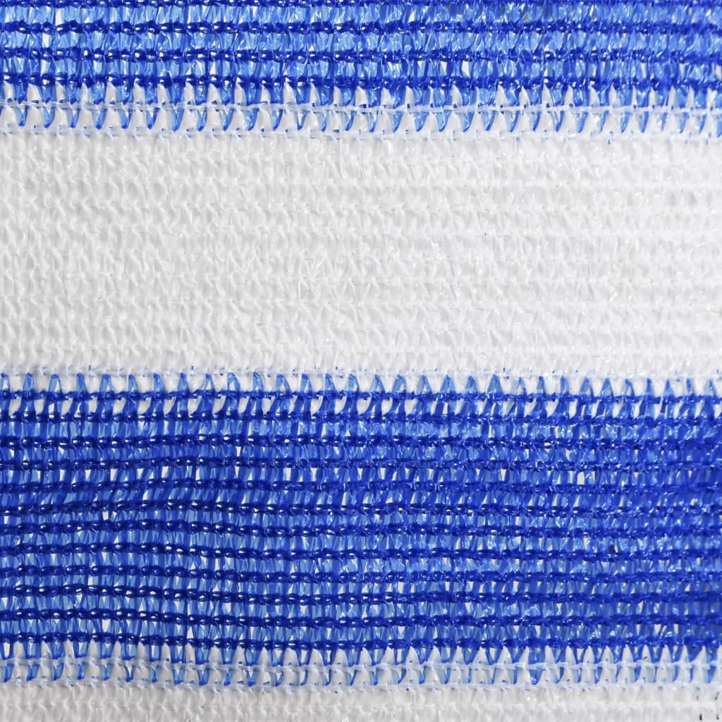 vidaXL Parawan balkonowy, niebiesko-biały, 120x400 cm, HDPE