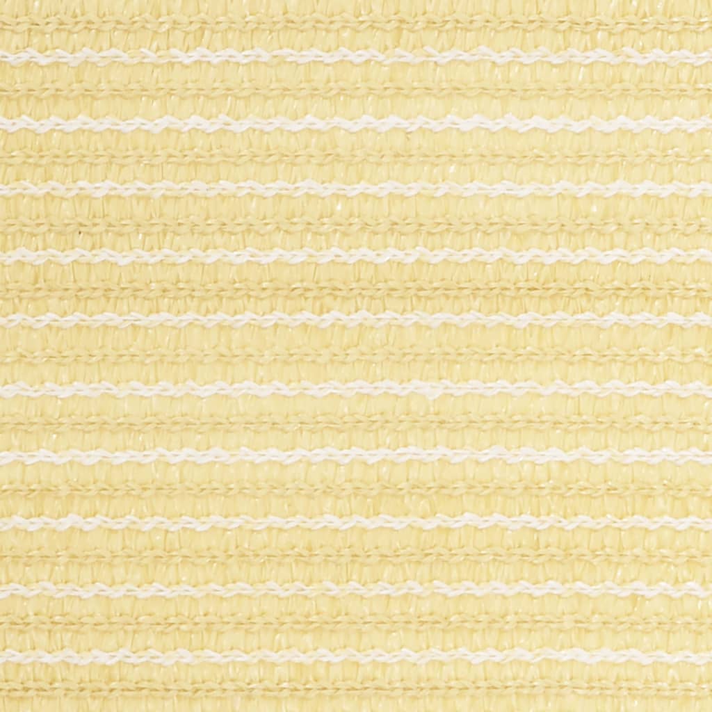 vidaXL Parawan balkonowy, beżowy, 90x600 cm, HDPE