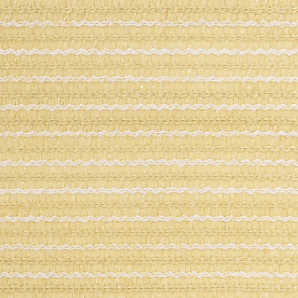 vidaXL Parawan balkonowy, beżowy, 120x600 cm, HDPE