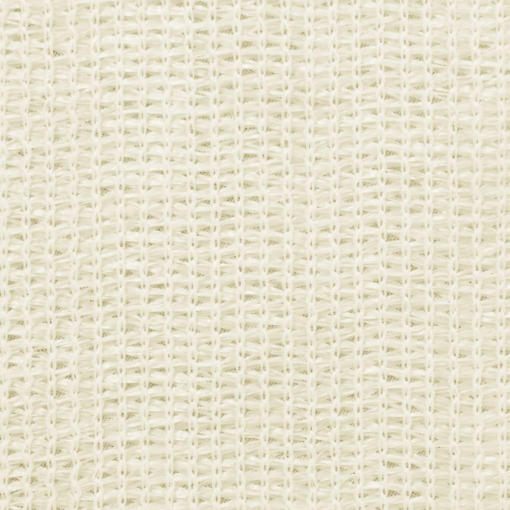 vidaXL Parawan balkonowy, kremowy, 90x400 cm, HDPE