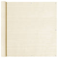 vidaXL Parawan balkonowy, kremowy, 120x300 cm, HDPE
