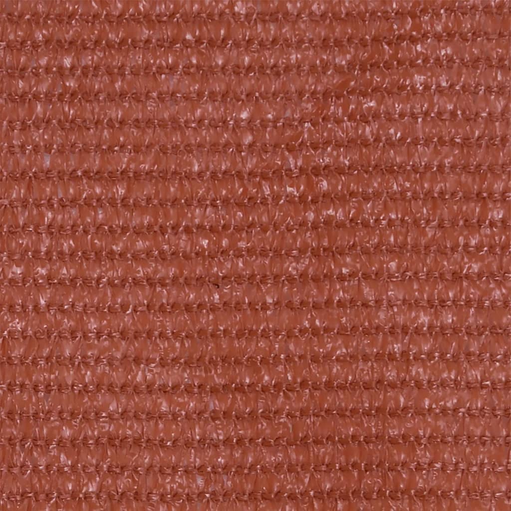 vidaXL Parawan balkonowy, terakotowy, 90x400 cm, HDPE