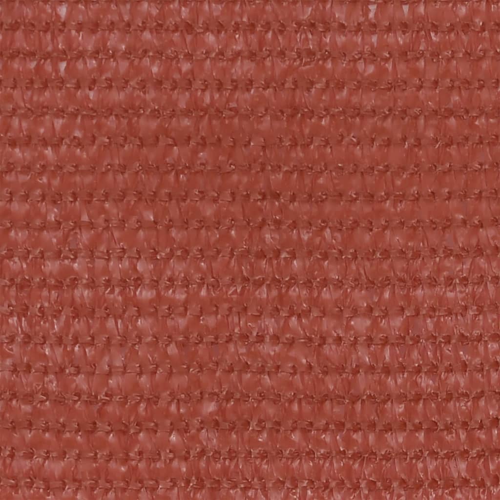 vidaXL Parawan balkonowy, terakota, 90x500 cm, HDPE