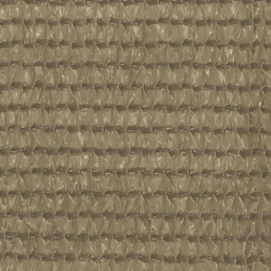 vidaXL Parawan balkonowy, kolor taupe, 75x500 cm, HDPE