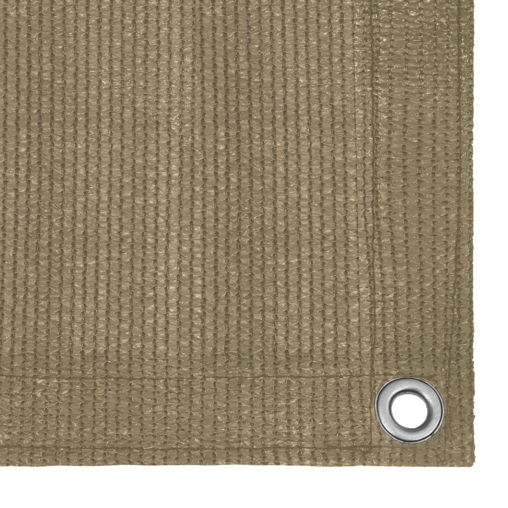 vidaXL Parawan balkonowy, kolor taupe, 90x300 cm, HDPE