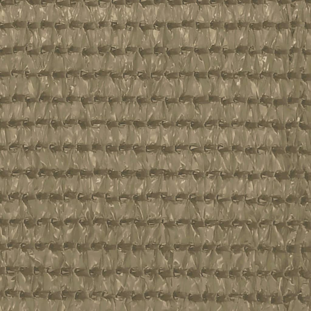 vidaXL Parawan balkonowy, kolor taupe, 120x500 cm, HDPE