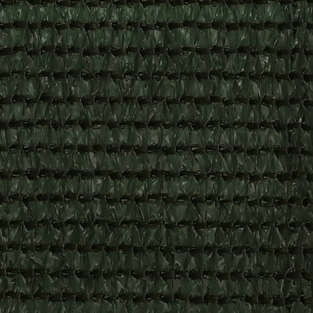 vidaXL Parawan balkonowy, ciemnozielony, 75x600 cm, HDPE