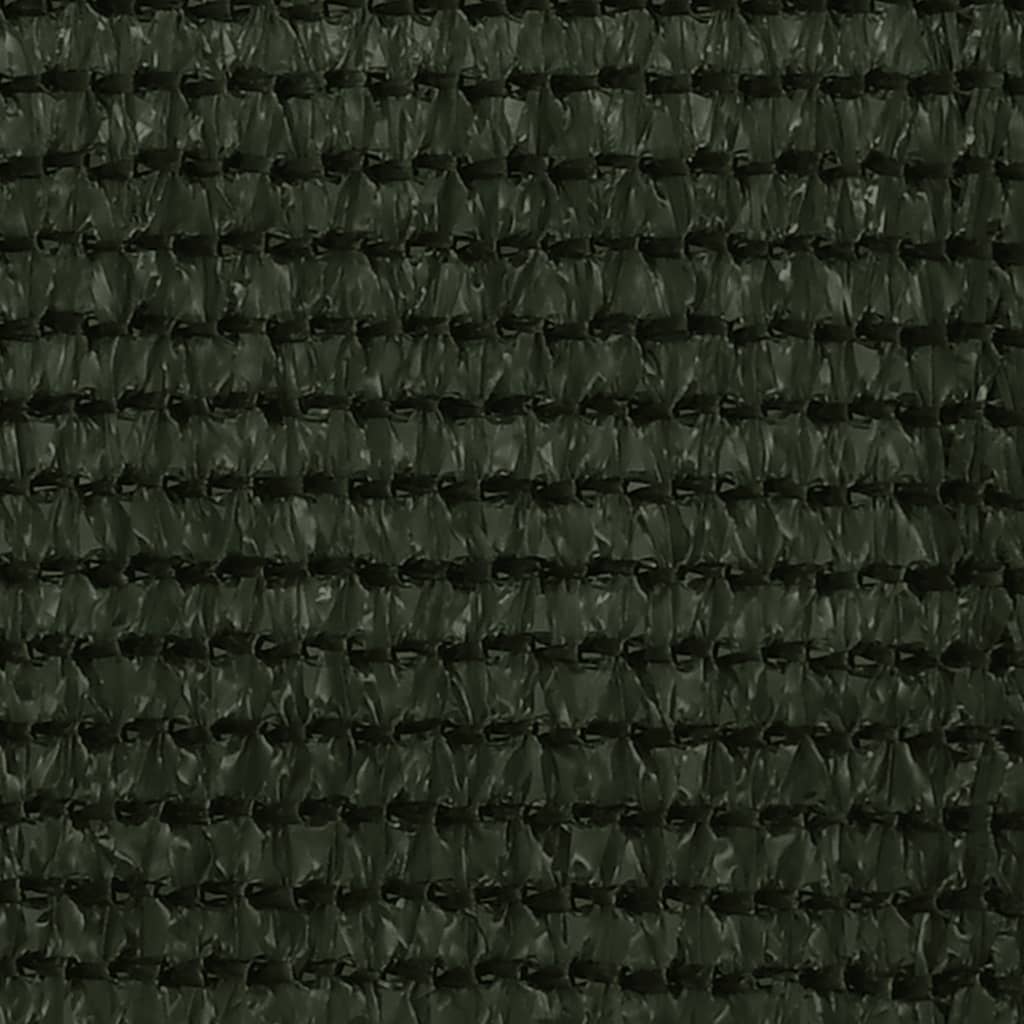 vidaXL Parawan balkonowy, ciemnozielony, 90x600 cm, HDPE