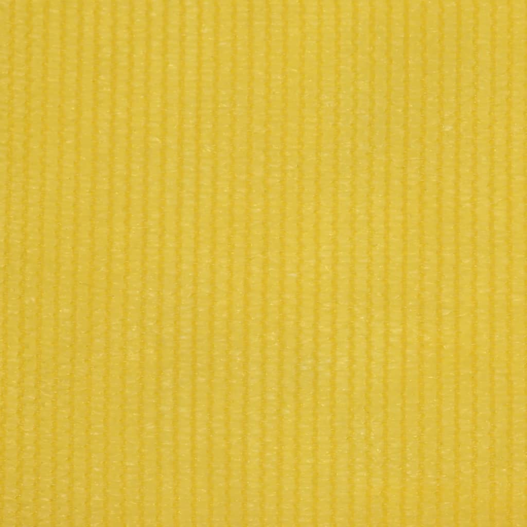 vidaXL Parawan balkonowy, żółty, 90x400 cm, HDPE