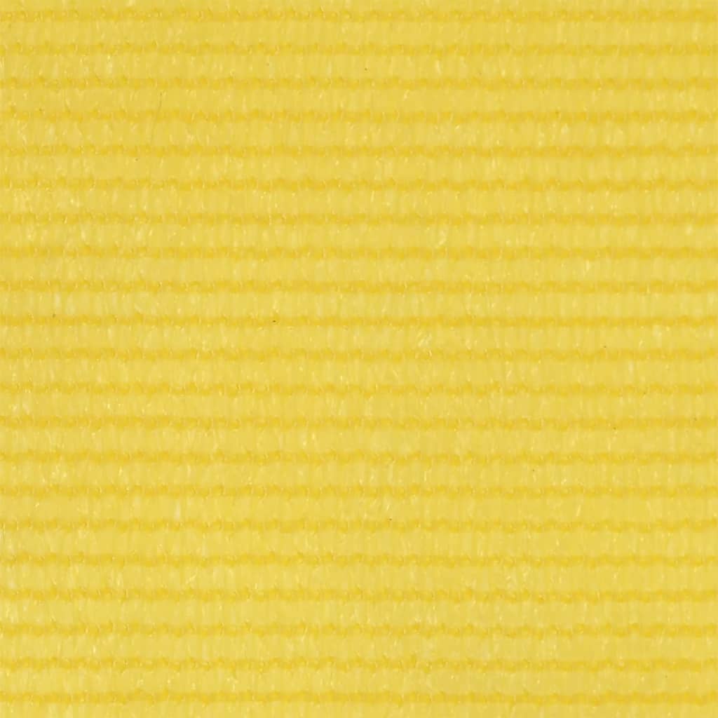 vidaXL Parawan balkonowy, żółty, 90x600 cm, HDPE