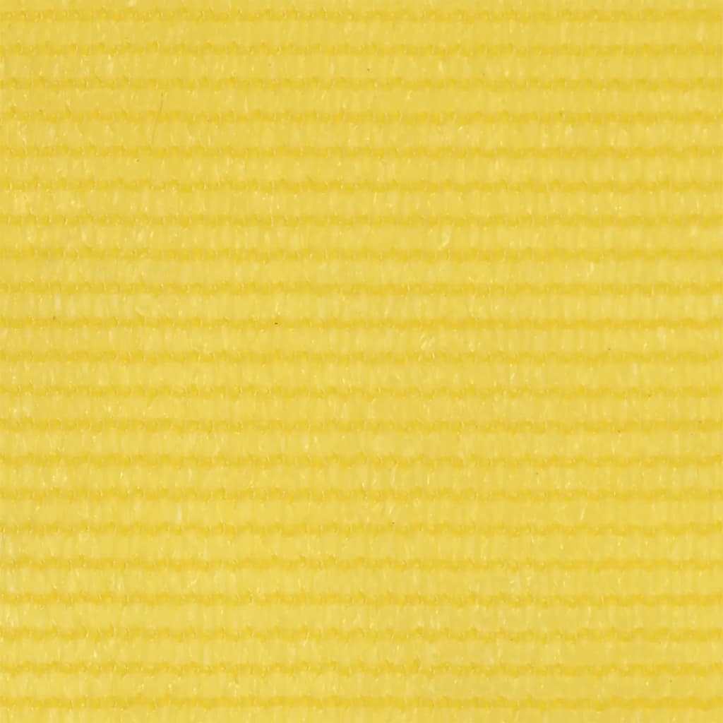 vidaXL Parawan balkonowy, żółty, 120x300 cm, HDPE