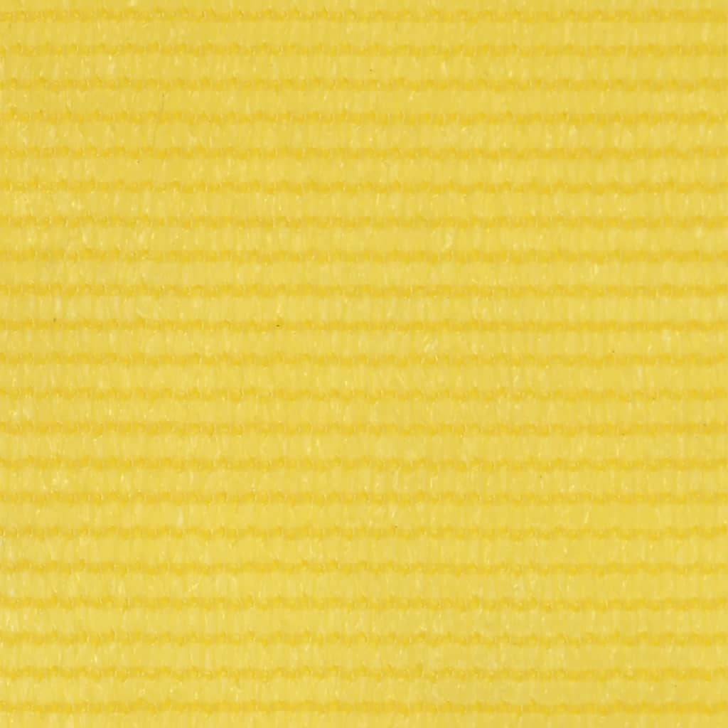 vidaXL Parawan balkonowy, żółty, 120x400 cm, HDPE