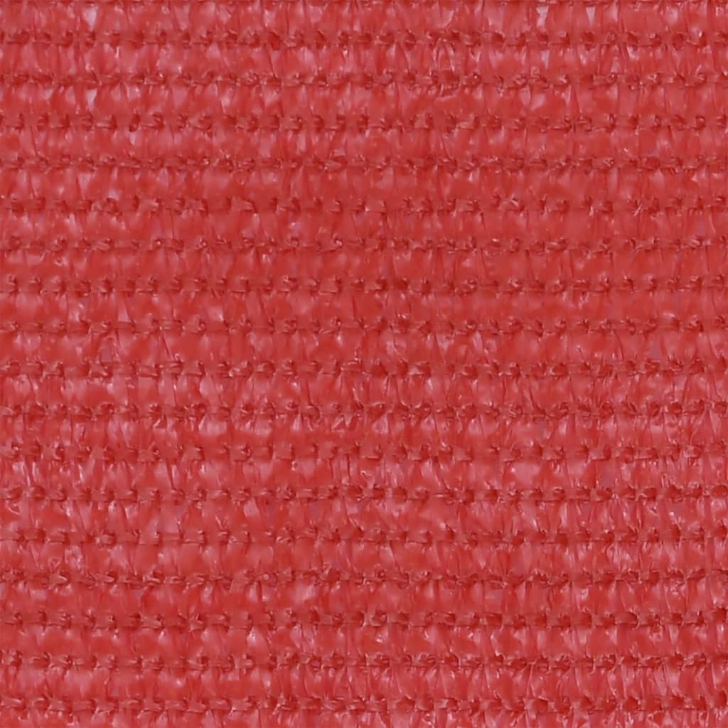 vidaXL Parawan balkonowy, czerwony, 75x300 cm, HDPE