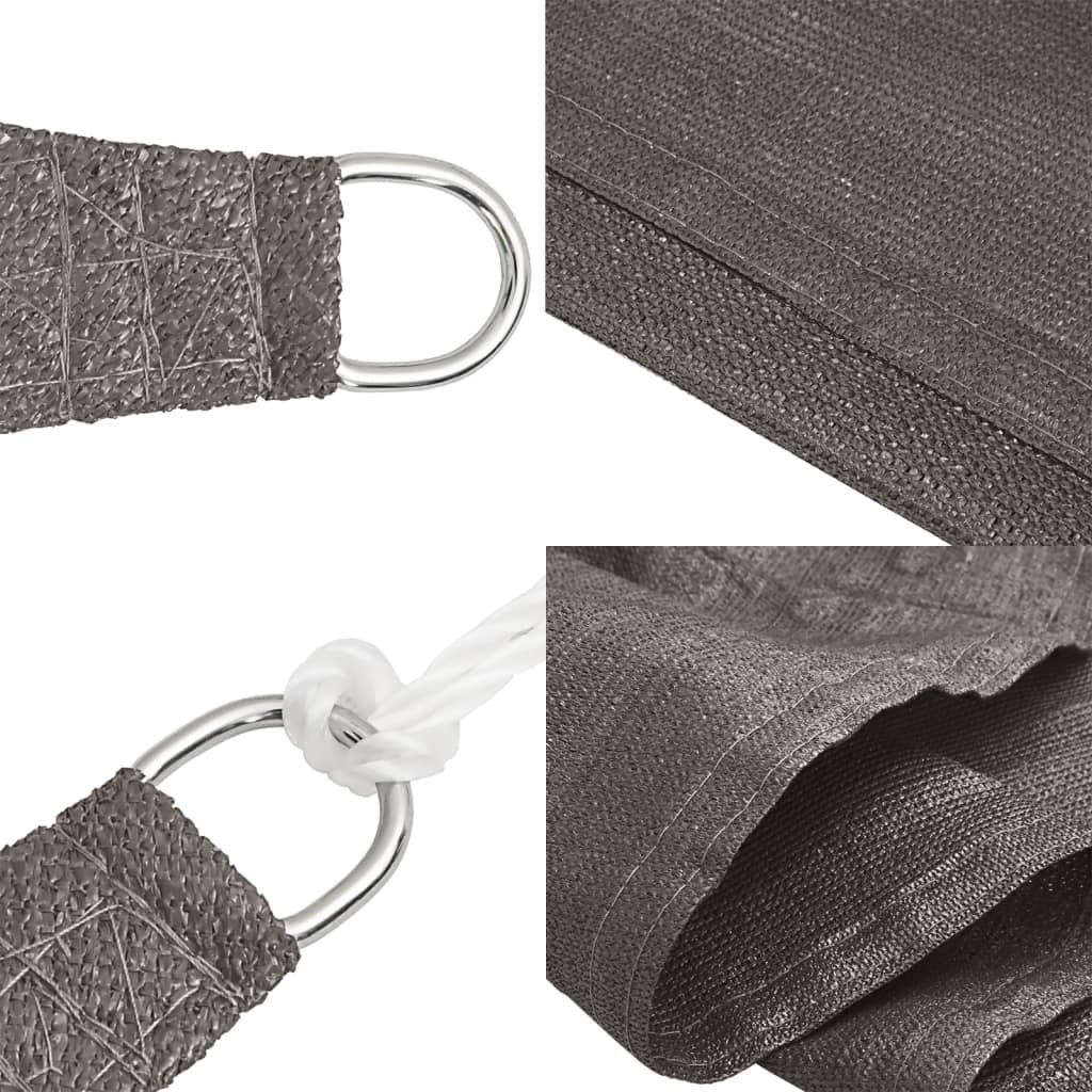 vidaXL Żagiel przeciwsloneczny, 160 g/m², antracytowy, 2,5x4 m, HDPE