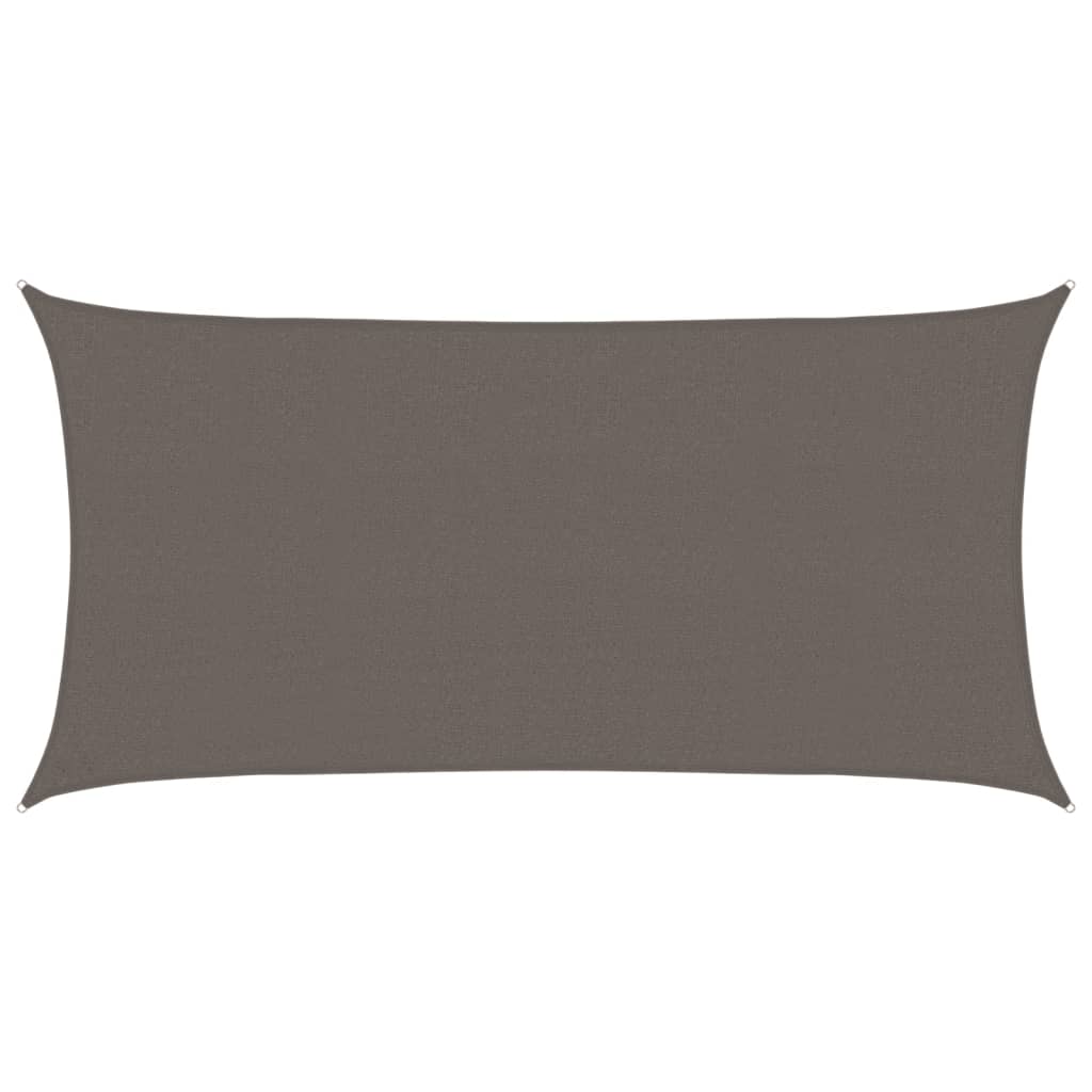vidaXL Żagiel przeciwsloneczny, 160 g/m², antracytowy, 2,5x5 m, HDPE