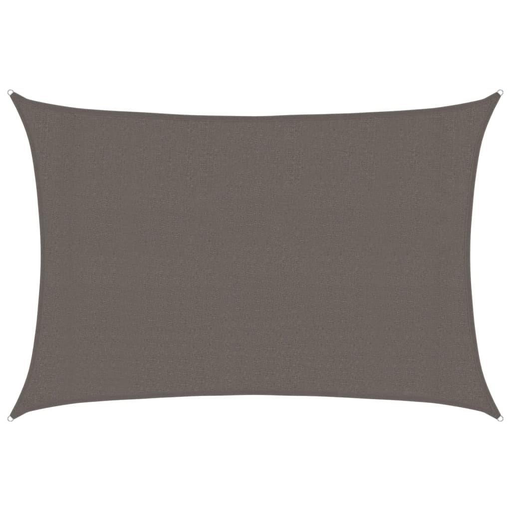 vidaXL Żagiel przeciwsłoneczny, 160 g/m², antracytowy, 3x4 m, HDPE