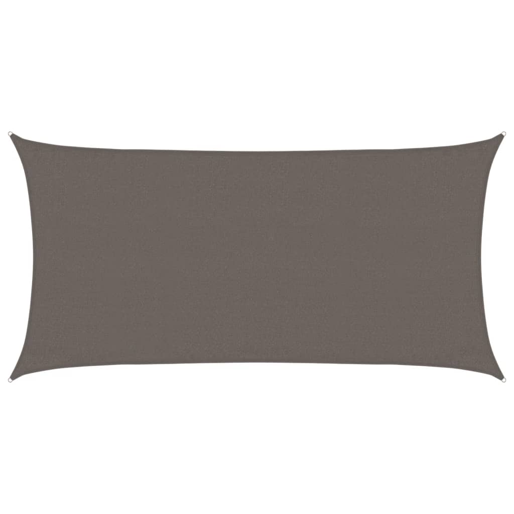vidaXL Żagiel przeciwsłoneczny, 160 g/m², antracytowy, 3x6 m, HDPE