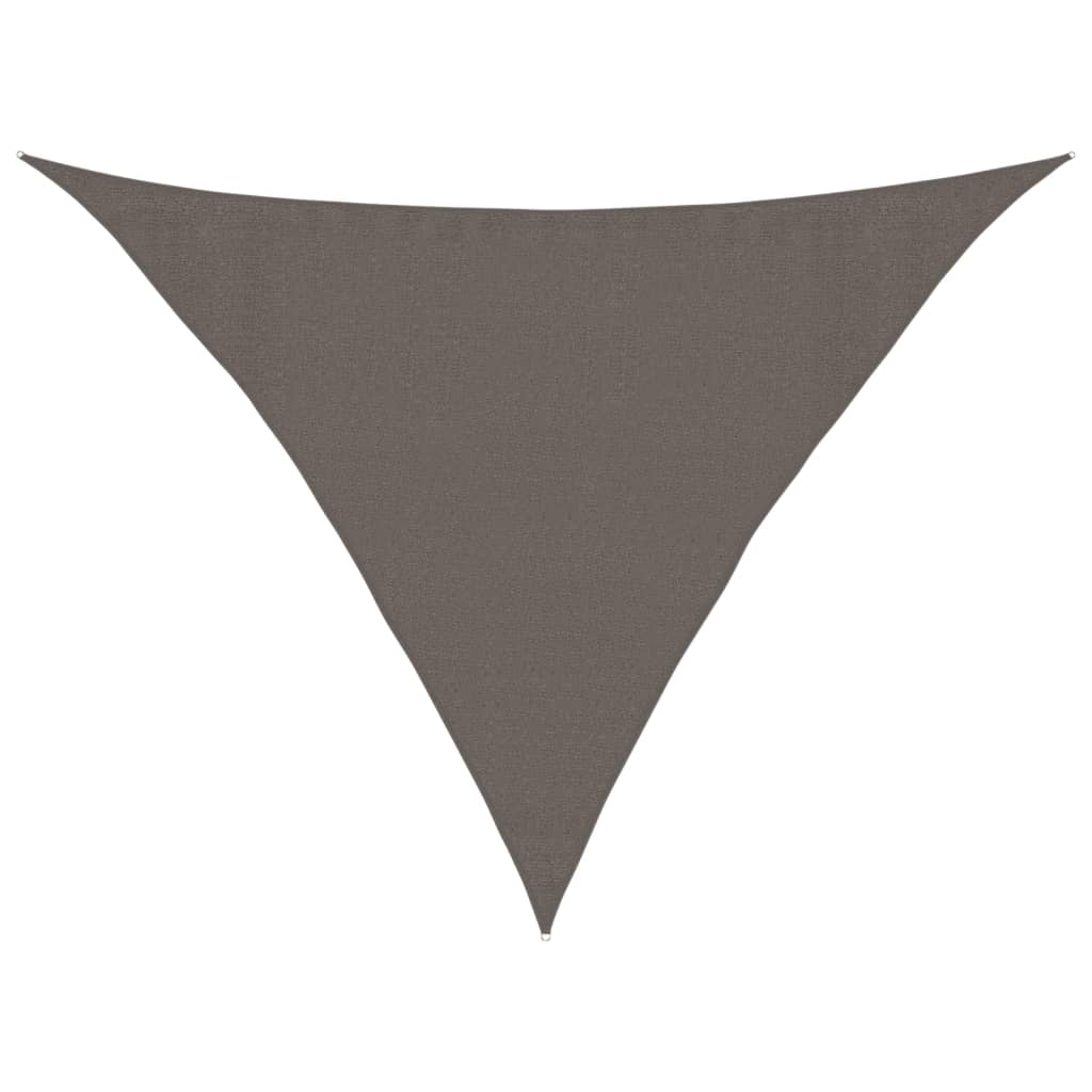 vidaXL Żagiel przeciwsłoneczny 160 g/m², antracyt, 3,5x3,5x4,9 m, HDPE