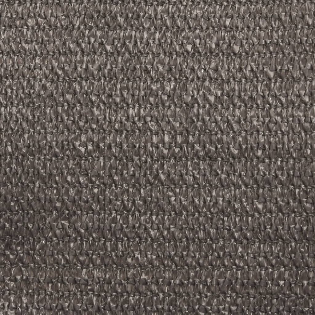 vidaXL Żagiel przeciwsłoneczny 160 g/m², antracyt, 3,5x3,5x4,9 m, HDPE
