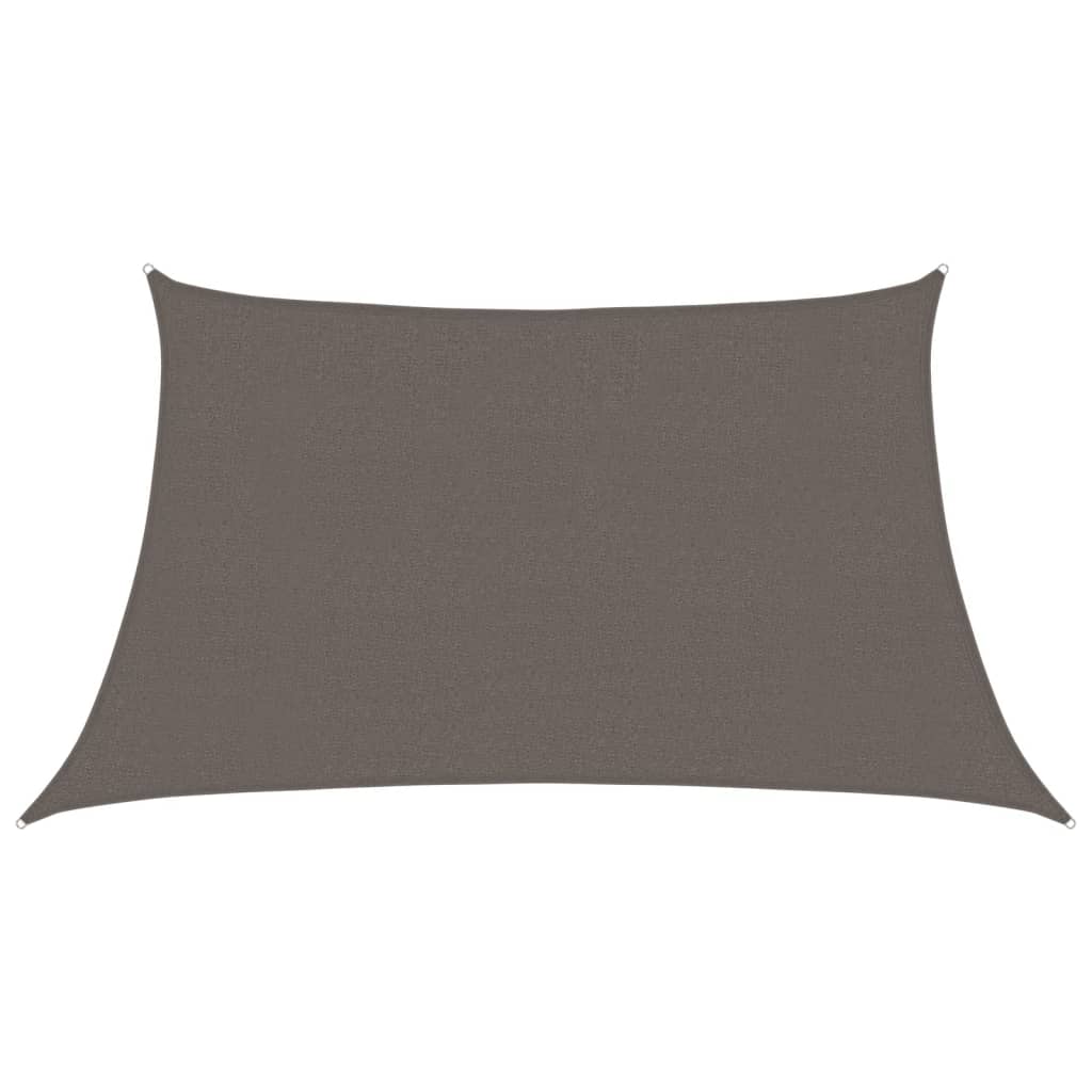 vidaXL Żagiel przeciwsłoneczny, 160 g/m², antracytowy, 3/4x2 m, HDPE