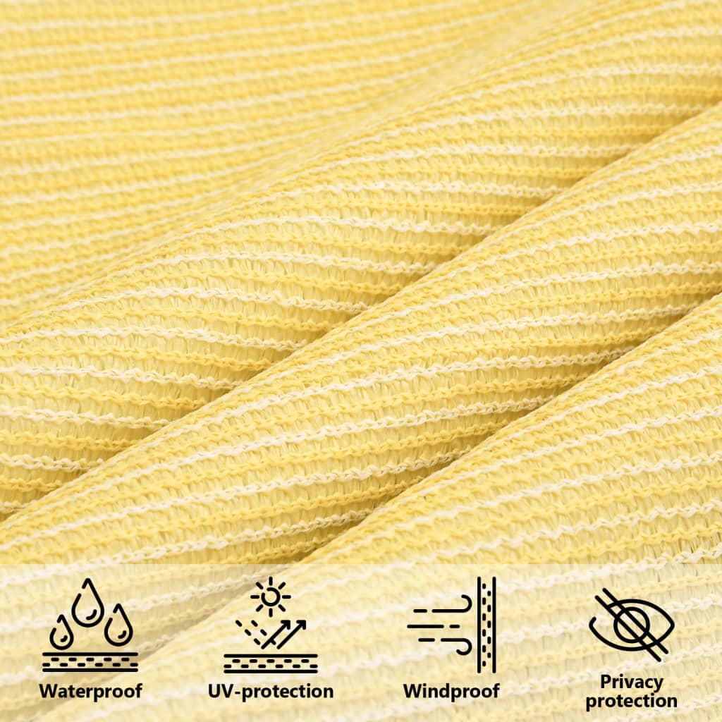 vidaXL Żagiel przeciwsłoneczny, 160 g/m², beżowy, 2x3 m, HDPE